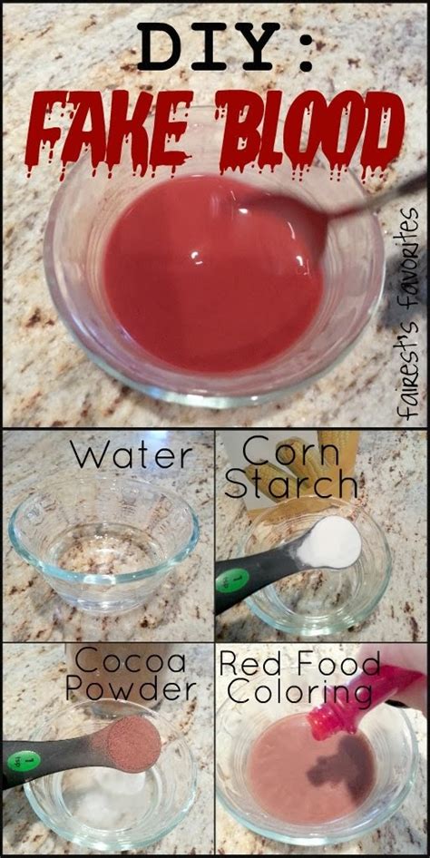 fake blood mix for clothes|diy homemade blood.